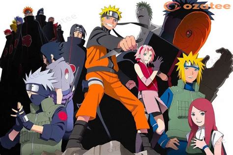 Naruto Shippuden Anime Main Characters Poster