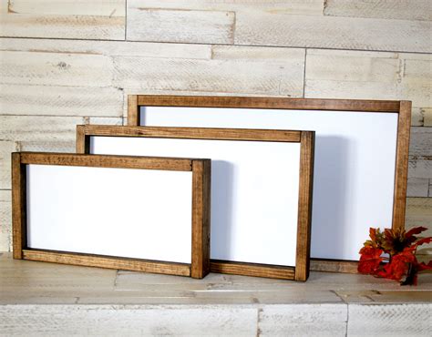 Blank Wood Sign With Frame Wood Sign For Crafts Diy Sign Etsy