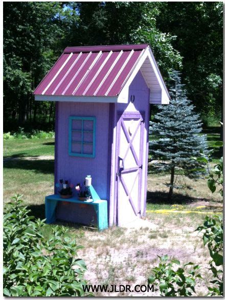 Really Nice Feminine Outhouse Near Au Gres Michigan