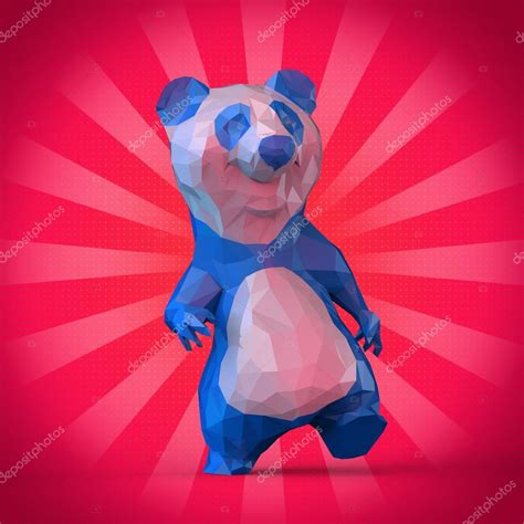 Low Poly Illustration Of Panda Stock Photo By ©julos 101782856