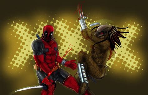 Wolverine Vs Deadpool Deadpool Vs Predator By ~suspension99 On