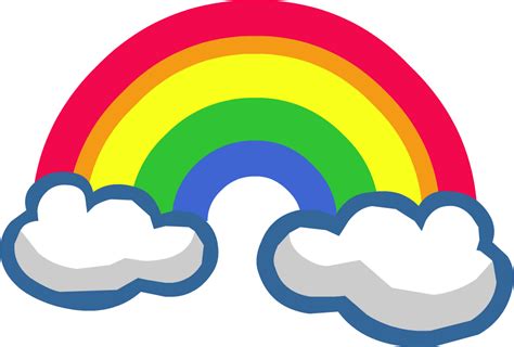 Rainbow With Cloud Png 6992 Free Icons And Png Backgrounds