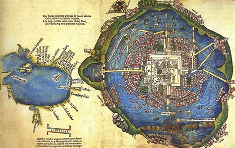 Mexico City Tenochtitlán 1524 México Tenochtitlan Mapa De Mexico