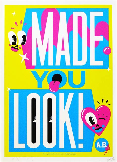Made You Look — Anthony Burrill X Hattie Stewart Print Club London Anthony Burrill Sports