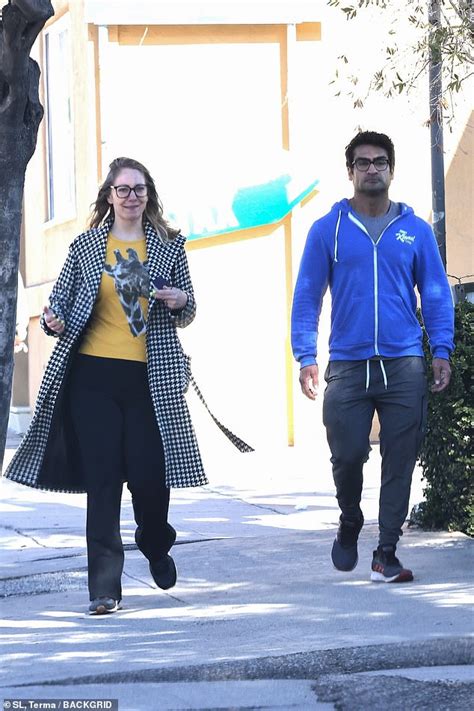 Kumail Nanjiani And Wife Emily V Gordon Step Out To Run Some Errands