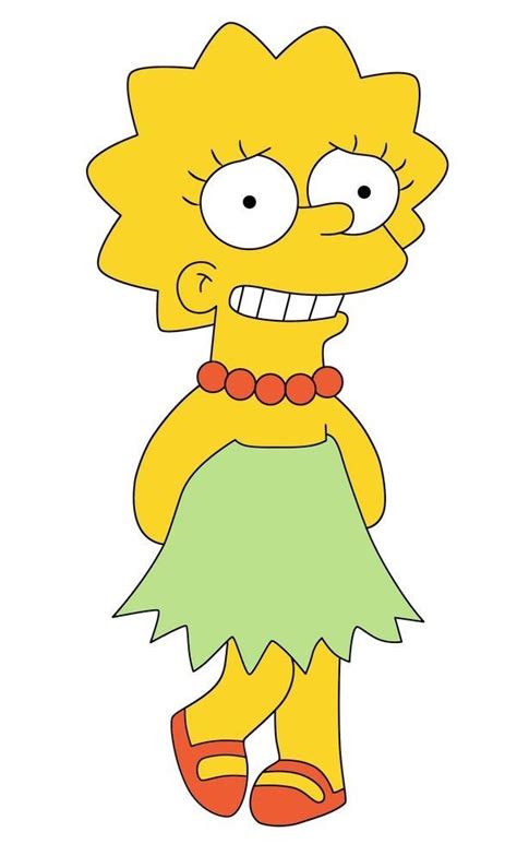 The Simpsons Character Is Wearing A Green Dress