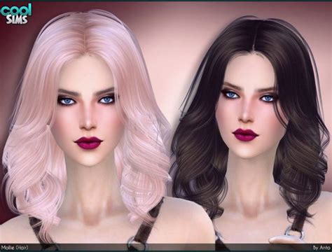 The Sims 4 Hairstyles Free Downloads Sims Hair Sims 4 Cc Hair