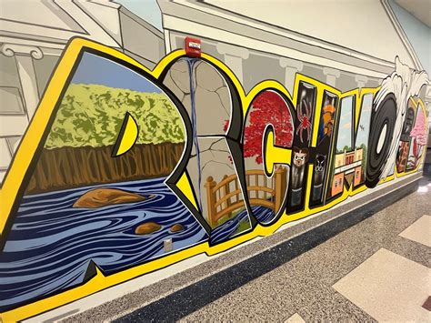 Airport Unveils “welcome To Richmond” Mural Created By Local Artists In Concourse A Richmond
