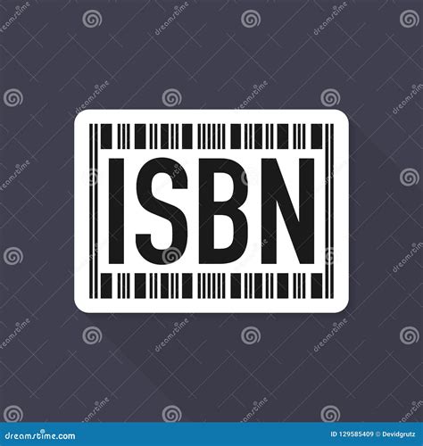 Black Isbn Sign With Barcode Concept Of Scanning Identifying