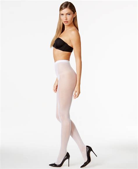 Lyst Wolford Grid Tights In White