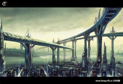 Concept Futuristic City By Inetgrafx On Deviantart