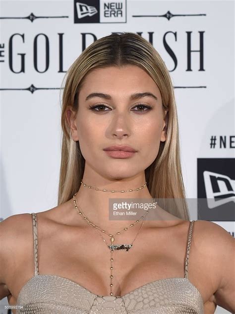 model hailey baldwin attends the new era super bowl party at the battery on february 6 2016 in