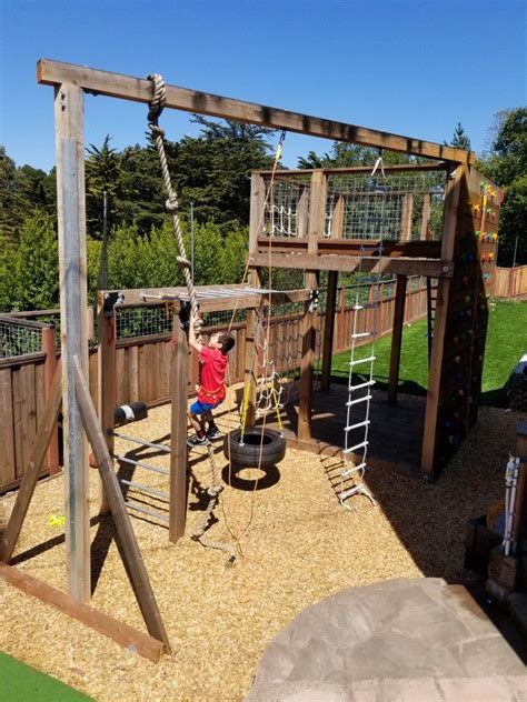 Backyard Climbing Structure Backyard For Kids Backyard Playground