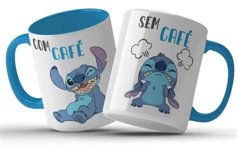 Caneca Personalizada Stitch Lilo Disney Com Café Sem Café MercadoLivre