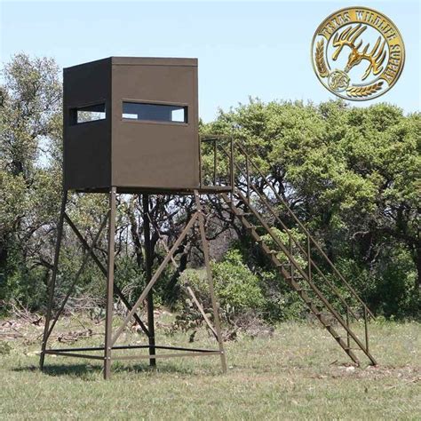 5x5 Deer Blinds For Sale Elevated Deer Blinds Texas Wildlife Supply