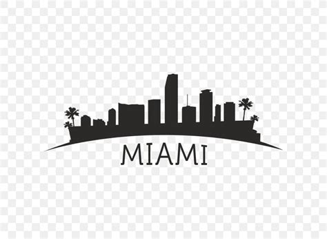 Miami Skyline Silhouette Vexel Clip Art Png 600x600px Miami Black