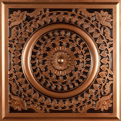 Westminster copper ceiling tiles pack everything we know about design into a new, coffered style. CT-211 Ceiling Tile - Antique Copper
