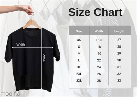 How To Easily Create A Clothing Size Chart Templates