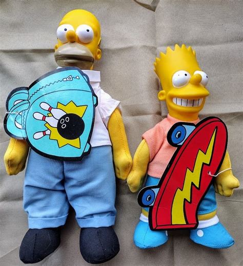 Vintage Meet The Simpsons Homer And Bart Simpson Ubicaciondepersonas