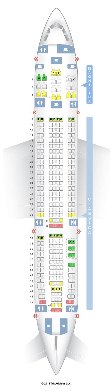 Airbus A Seat Map Alitalia