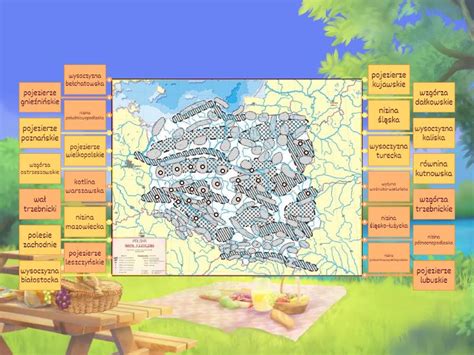 Krainy Geograficzne Polski Centralnej Rysunek Z Opisami