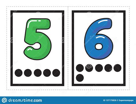 Printable Flash Card Collection For Numbers With The