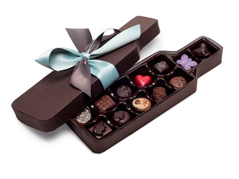 Wine Box Collection Chocolates And Truffles 12 Pc Schmids Of San