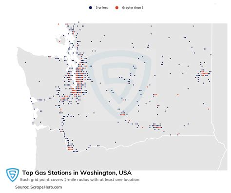 List Of All Top Gas Stations Locations In Washington Usa Scrapehero