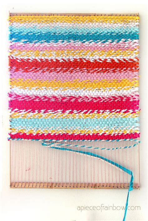 Weave A Boho T Shirt Rag Rug With Easy Diy Loom A Piece Of Rainbow