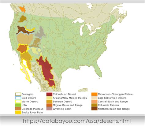 Interactive Map Of Us Deserts Recology