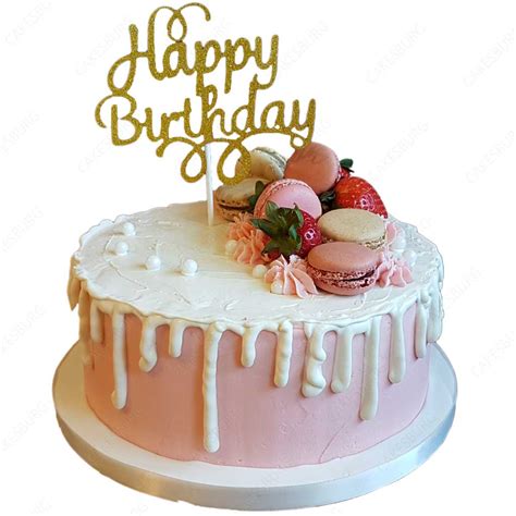 On your day, i wish you better luck for the future. Happy Birthday Message Cake #1 - CAKESBURG Online Premium ...