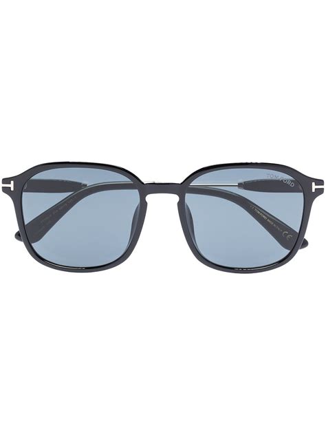 Tom Ford Square Frame Logo Sunglasses Editorialist