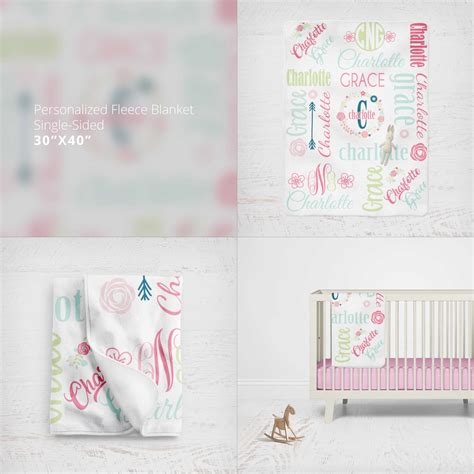 Download Personalized Minky Fleece Baby Blanket - JC Boutique