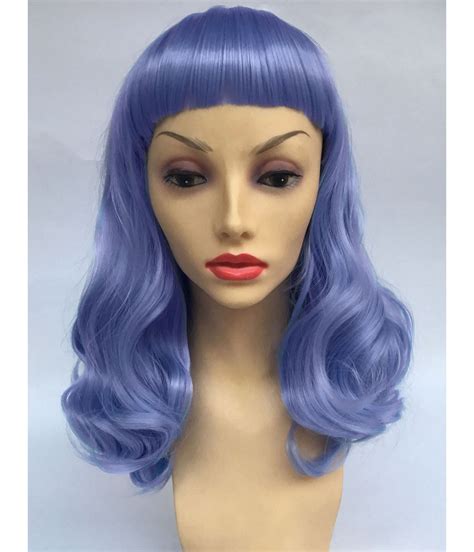 Blue Curly Pin Up Wig Vintage Wigs Star Style Wigs Uk
