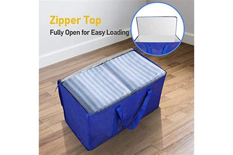 Ticonn 2 Pack Extra Large Moving Bags With Zippers And Carrying Handles