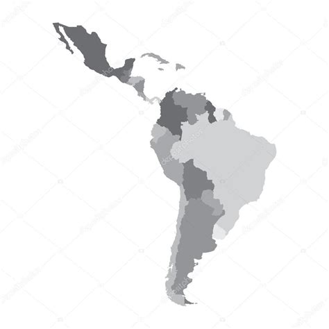 Latin America Map Stock Vector Image By Zeva