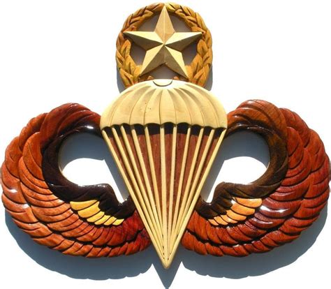 Army Parachutist Badge Master Jump Wings Handcrafted Etsy