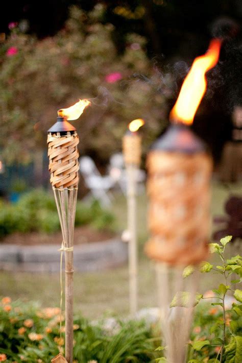 Tiki Torches Summer Garden Party Backyard Party Tiki Party