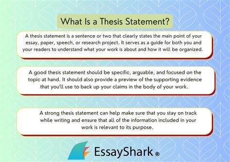 How To Write A Thesis Statement Examples Rules