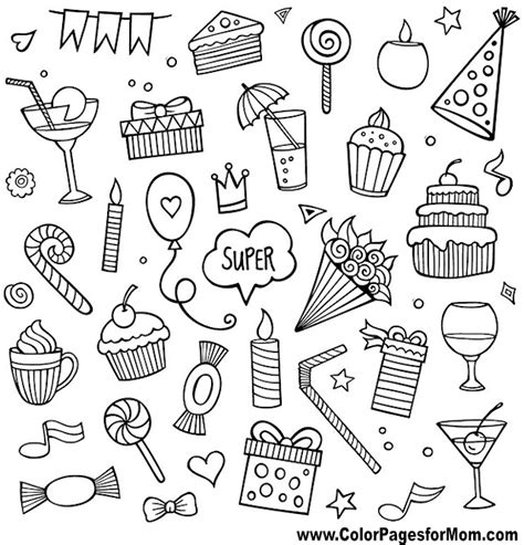 Doodles 104 Advanced Coloring Page