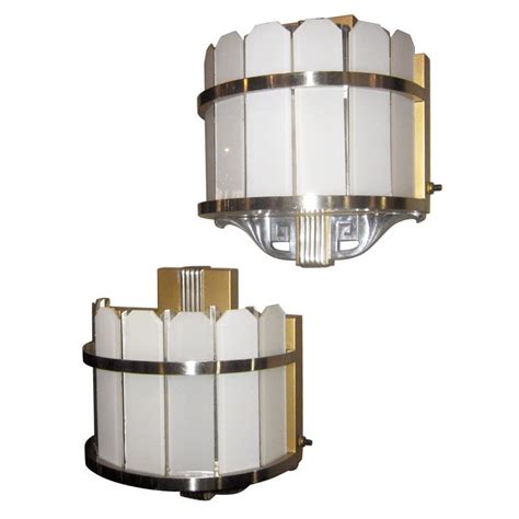 Pair Of Art Deco Theater Wall Sconces At 1stdibs