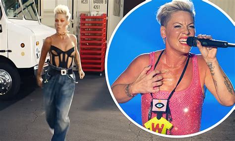 Pink S New Single Never Not Gonna Dance Again Tops Aussie Charts Daily Mail Online