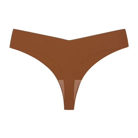 dndkilg thongs for women seamless low rise g string sexy panties coffee s