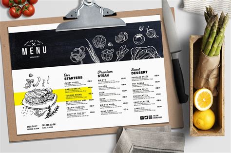 Restaurant Menu Design Templates Free Dekkers Mesquite Grill