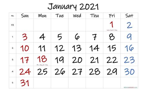 January 2021 Calendar With Holidays Australia Museonart