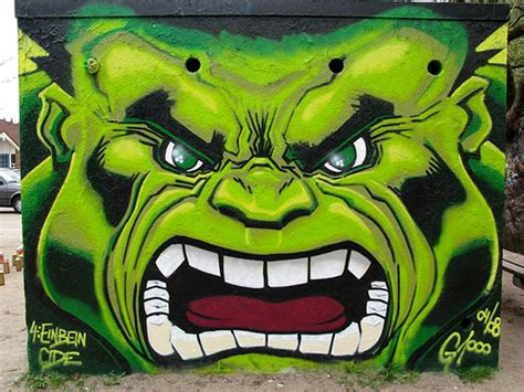 Hulk Graffiti Artwork Street Art Love Beautiful Graffiti