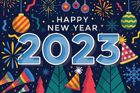 새 해 복 많이 받으세요 2023 2023년에 대한 스톡 벡터 아트 및 기타 이미지 2023년 새해 12월 31일