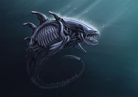 Aliens And Predators Xeno Whale Or Shark