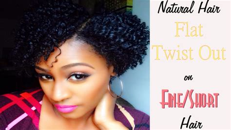 Natural Hair Flat Twist Out On Fineshort Hair Youtube