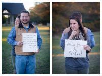 Photo Shoot Captures Moment When Wife Surprises Husband With Baby Announcement